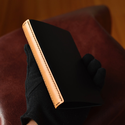 イタリアンレザーのシステム手帳 KRAUSE ミニ6穴 ネイビー 手帳 MIYA