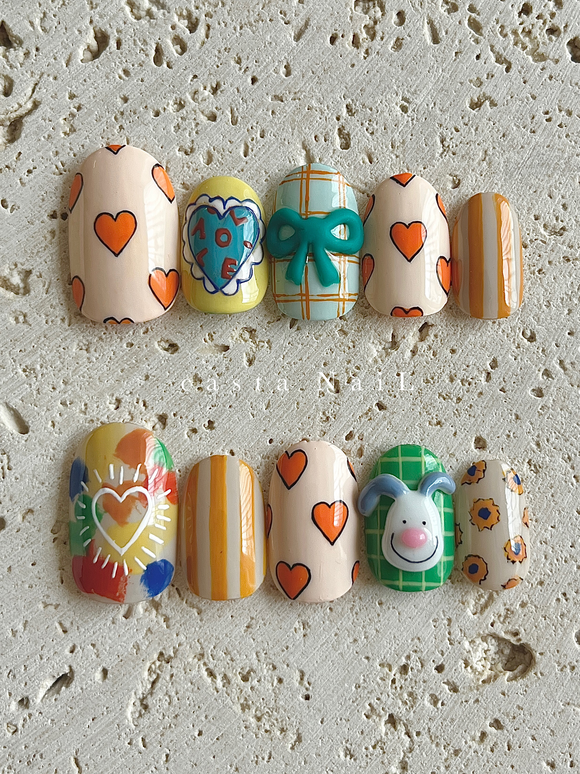 ポップ　アート　デザインネイルチップ