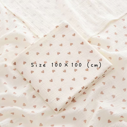 【ギフトセットver. 49 】♡ハート♡ 3点セット　　おしゃぶりホルダー　シリコン歯固め　ブランケット　出産祝い 3枚目の画像