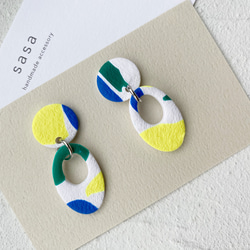 ポリマークレイ　デザインピアス・イヤリング 2枚目の画像