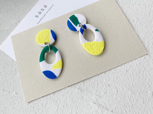 ポリマークレイ　デザインピアス・イヤリング 3枚目の画像