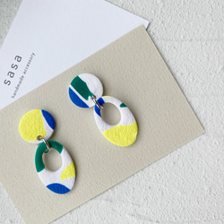 ポリマークレイ　デザインピアス・イヤリング 1枚目の画像