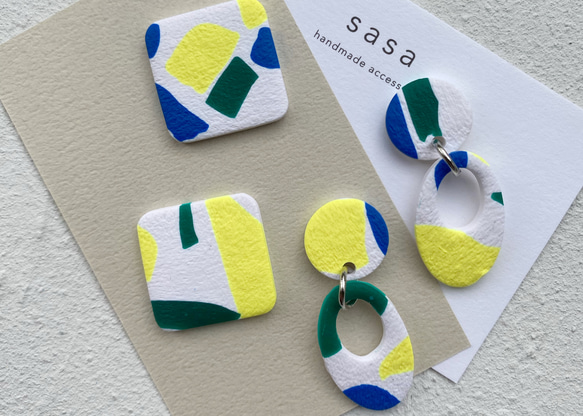 ポリマークレイ　デザインピアス・イヤリング 4枚目の画像