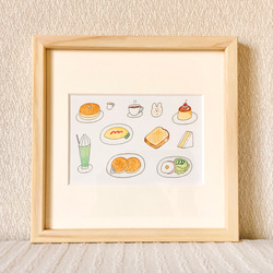蜂蜜工場「絵画原画」 油絵 原画「work」F0サイズ ミツバチ 蜂 ポピー 絵画 ヒサキ