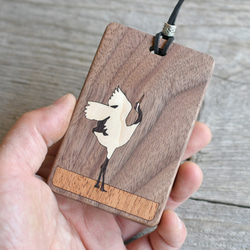 帶窗口木製卡券盒 [Crane] 尺寸合適，可放置IC卡 第3張的照片