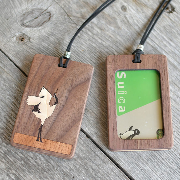 帶窗口木製卡券盒 [Crane] 尺寸合適，可放置IC卡 第1張的照片