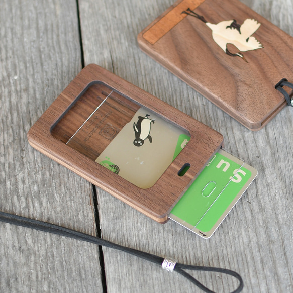 帶窗口木製卡券盒 [Crane] 尺寸合適，可放置IC卡 第4張的照片