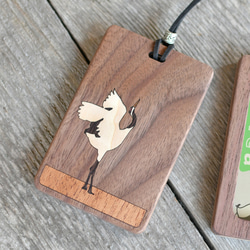 帶窗口木製卡券盒 [Crane] 尺寸合適，可放置IC卡 第2張的照片