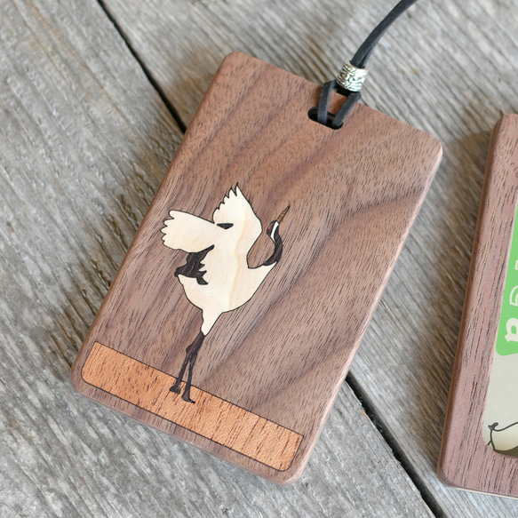 帶窗口木製卡券盒 [Crane] 尺寸合適，可放置IC卡 第2張的照片