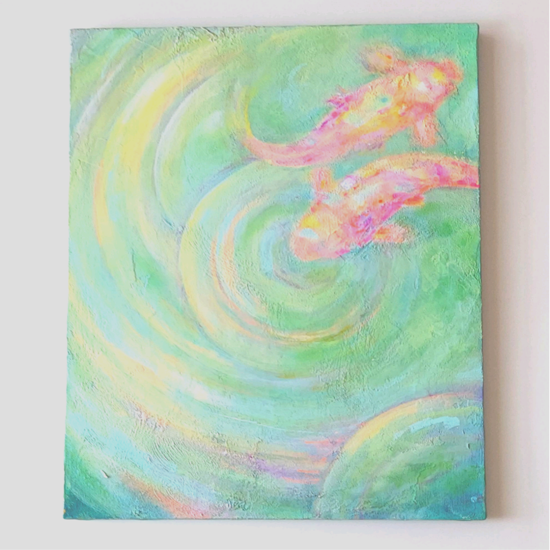 錦鯉 キャンバスアート 原画 縁起画