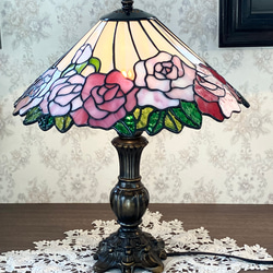 ナギットを使用したって和風4面ランプ ハナミズキの7インチランプ (05