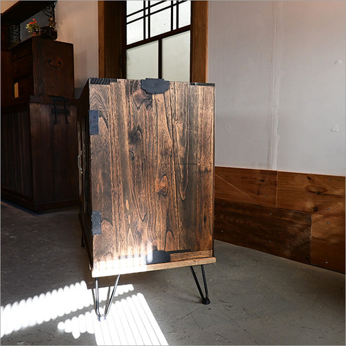 1点物 アンティーク 和箪笥 ガラスキャビネット 収納 棚 和家具