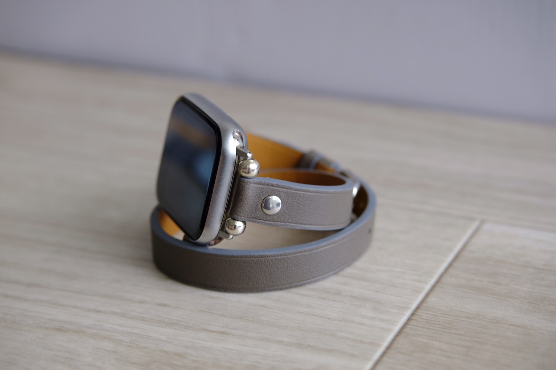 『高級革使用』手縫い　革ベルト　時計ベルト AppleWachバンド　腕時計　皮　レザー