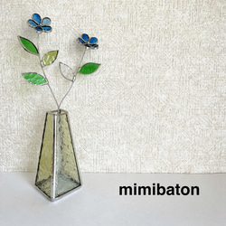 mimibaton＊ステンドグラス フラワー＊ アートフラワー