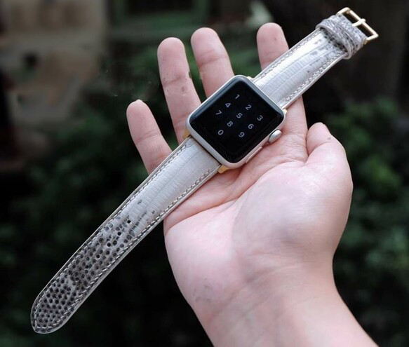 『高級革使用』手縫い　革ベルト　時計ベルト AppleWachバンド　腕時計　皮　レザー