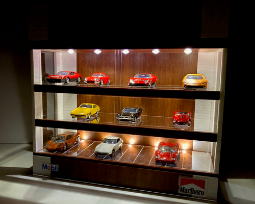 1/43展示21台可能・エナメルタイル6・3層式ディスプレーBOX/ネオジオラマ 1/43展示21台可能・エナメルタイル6・3層式ディスプレーBOX/ネオ