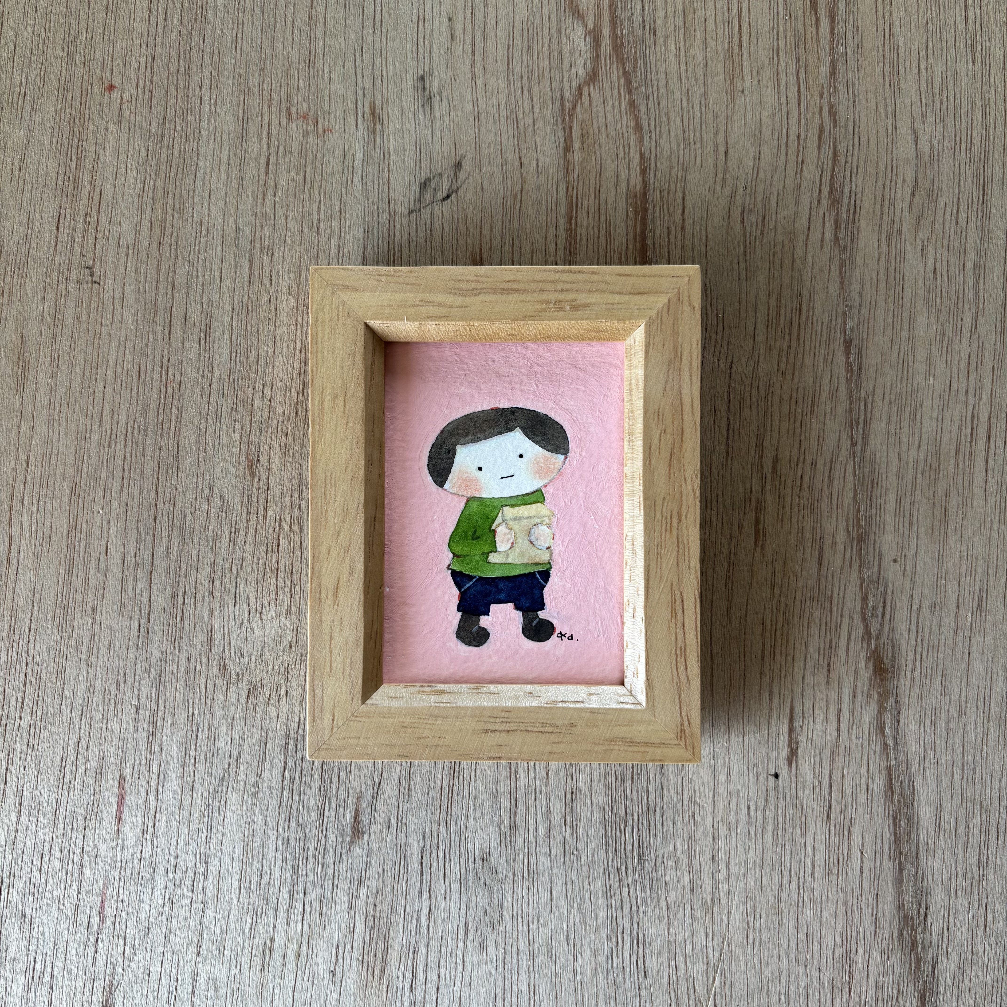 「 おつかい」ミニ額　原画