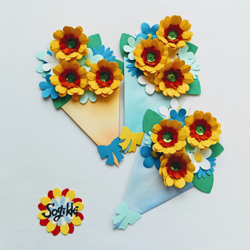 ひまわり)山形花笠シール付き2個シール無し3個　合計5個 ひまわり様専用)山形花笠シール付き2個シール無し3個 合計5個