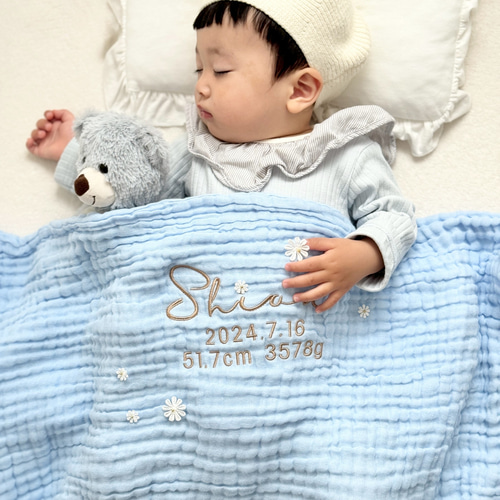 ぽこぽこ6重ガーゼblanket✨おくるみ 出産祝い 雑貨・その他