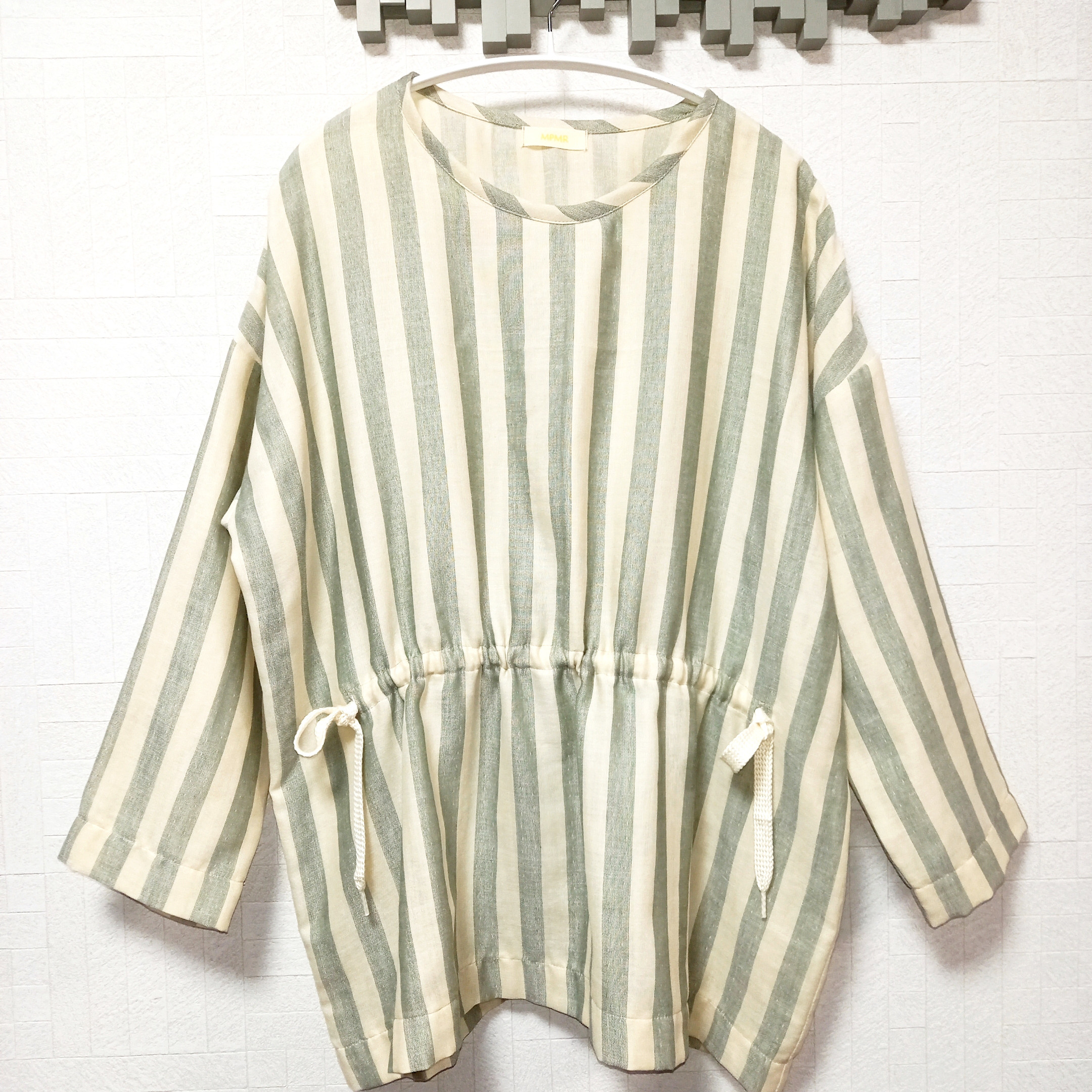 ダブルガーゼのゆったりプルオーバー