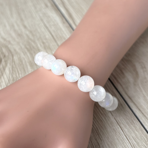 アンデシンラブラドライト ブレスレット 動画】【1点もの】宝石質アンデシンラブラドライトAAA ラウンド