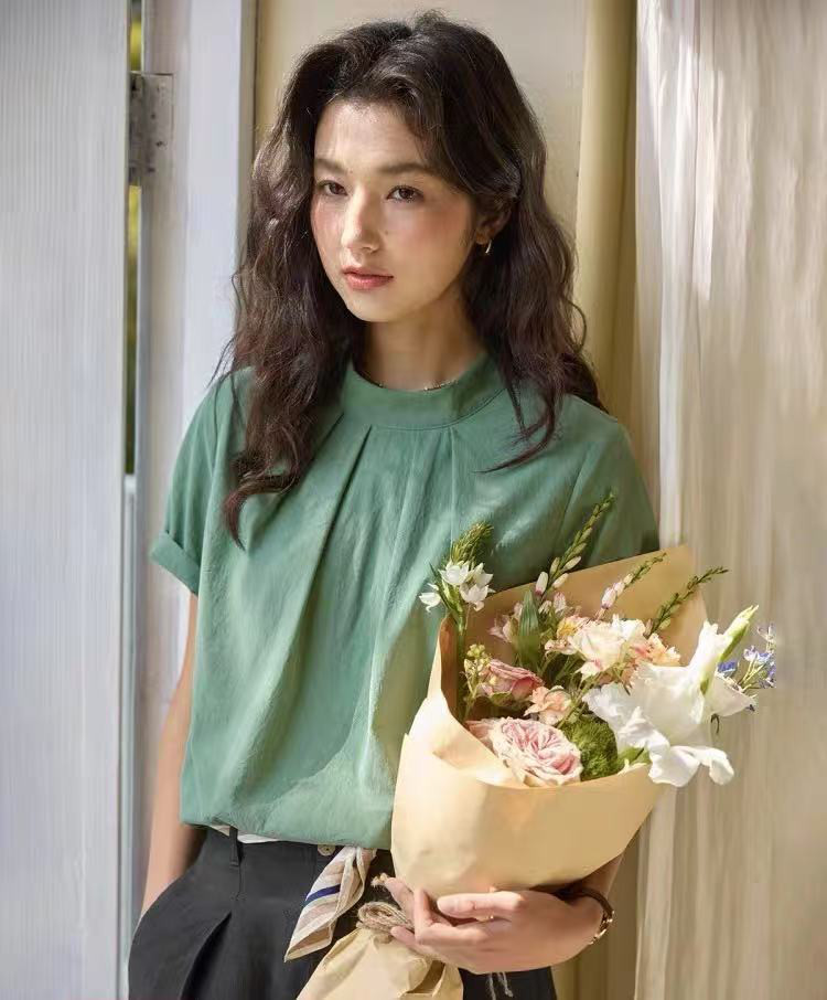 オリジナルデザイン  半袖ブラウス　トップス