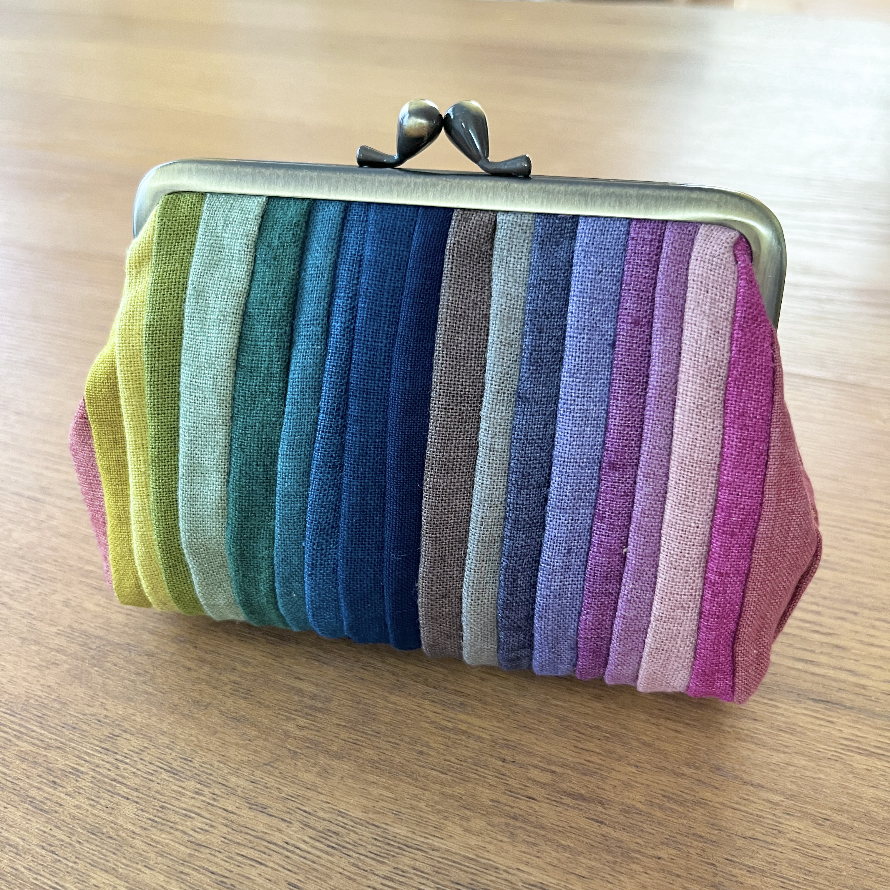 草木染め がまぐち　大・角