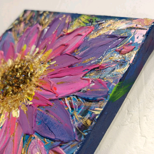 【月光】アート作品 風水 波動アート＊月華〜宇宙光花〜満月 フラワームーン