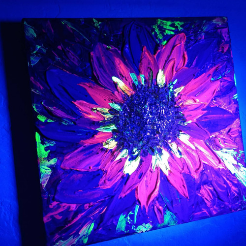 風水 波動アート＊月華〜宇宙光花〜満月 フラワームーン