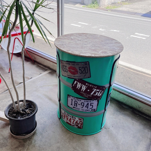 ドラムテーブル&チェアのフルセット　オーダー可 ドラムテーブル&チェアのフルセット オーダー可 椅子（チェアー