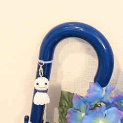 てるてる坊主のキーホルダー／ストラップ あみぐるみ