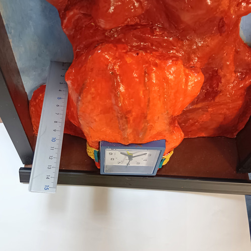 現代アート「時を考える人」（3D painting） 立体絵画の「時を考える人」(3D painting) 絵画 山川工房