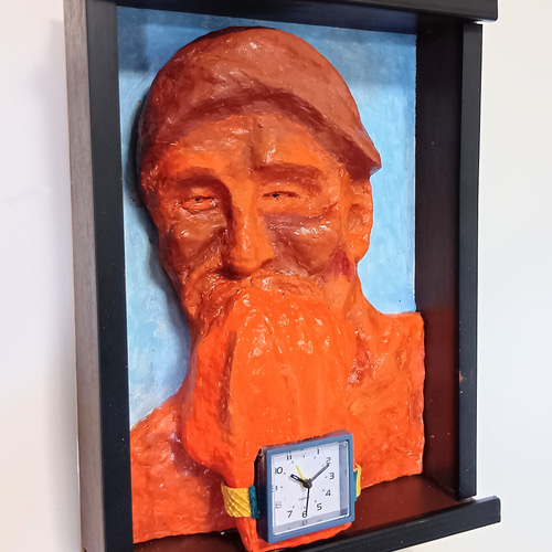 立体絵画の「時を考える人」(3D painting) 絵画 山川善作 通販