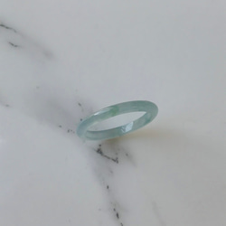 R50-055］ ジェイド JADE ヒスイ 本翡翠 くりぬき リング 天然石