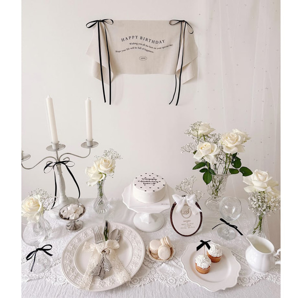 Birthday tapestry / uneune / HAPPY BIRTHDAY | 誕生日 | タペストリー 4枚目の画像