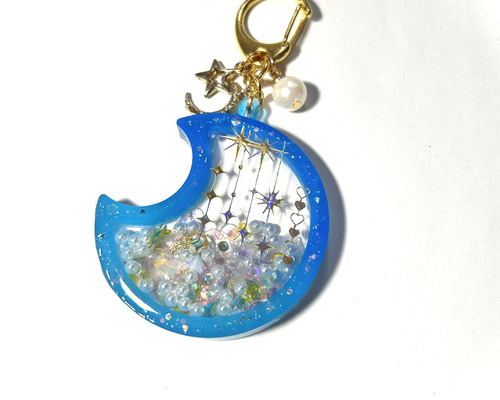 ハンドメイドレジン シェイカーキーホルダー シャカシャカ