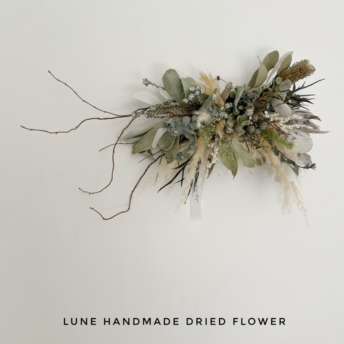 ドライフラワースワッグ 横長スワッグ スワッグ lune 通販