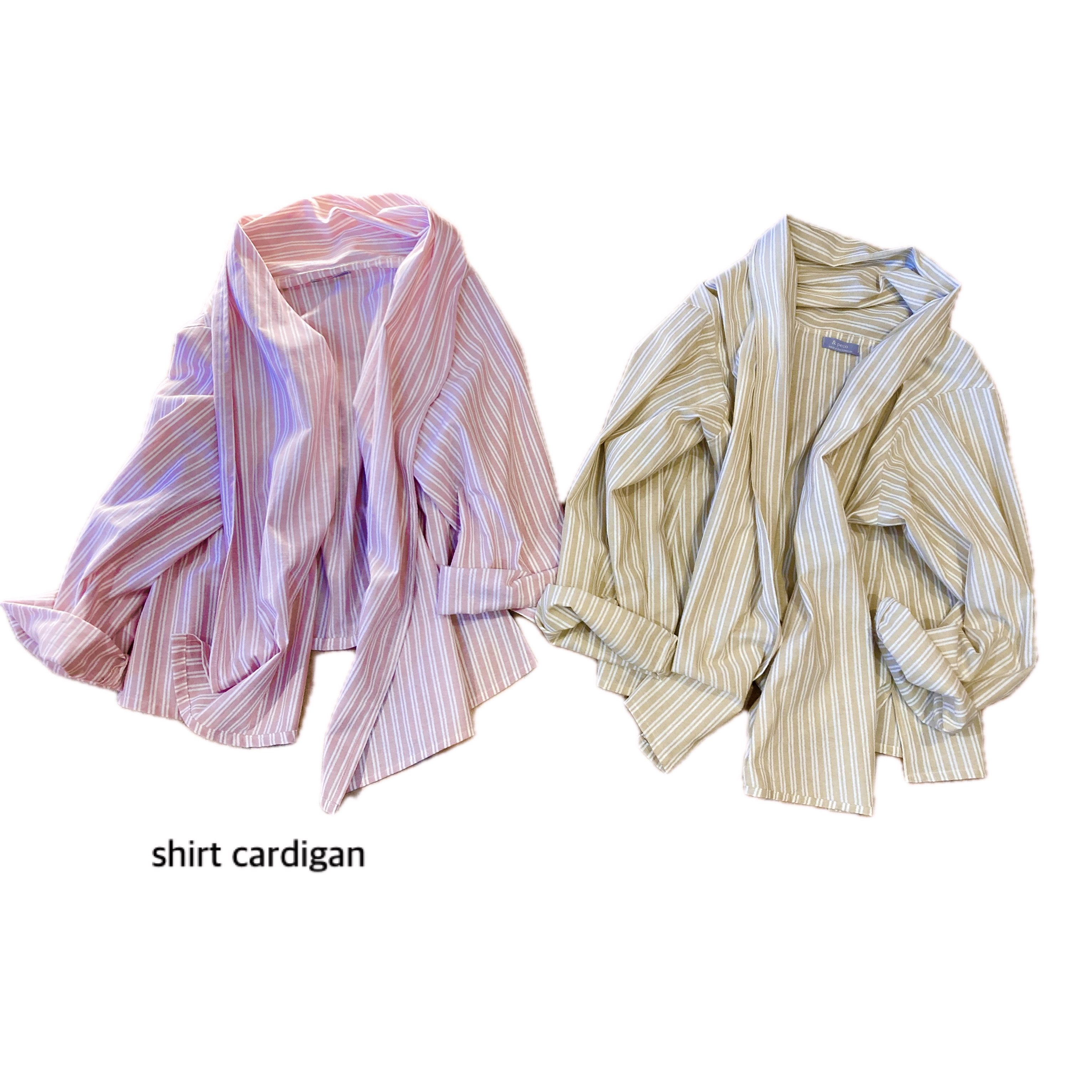 【大人用】30%off!!¥8910→¥6237 ストライプ⭐︎シャツカーディガン