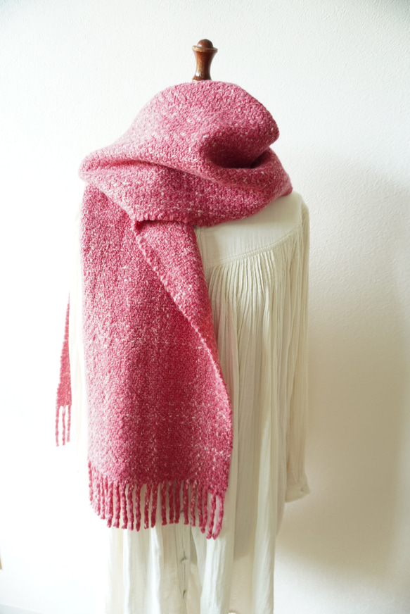 Herring boneマフラー　みょうが 3枚目の画像