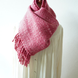 Herring boneマフラー　みょうが 1枚目の画像