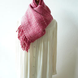 Herring boneマフラー　みょうが 2枚目の画像