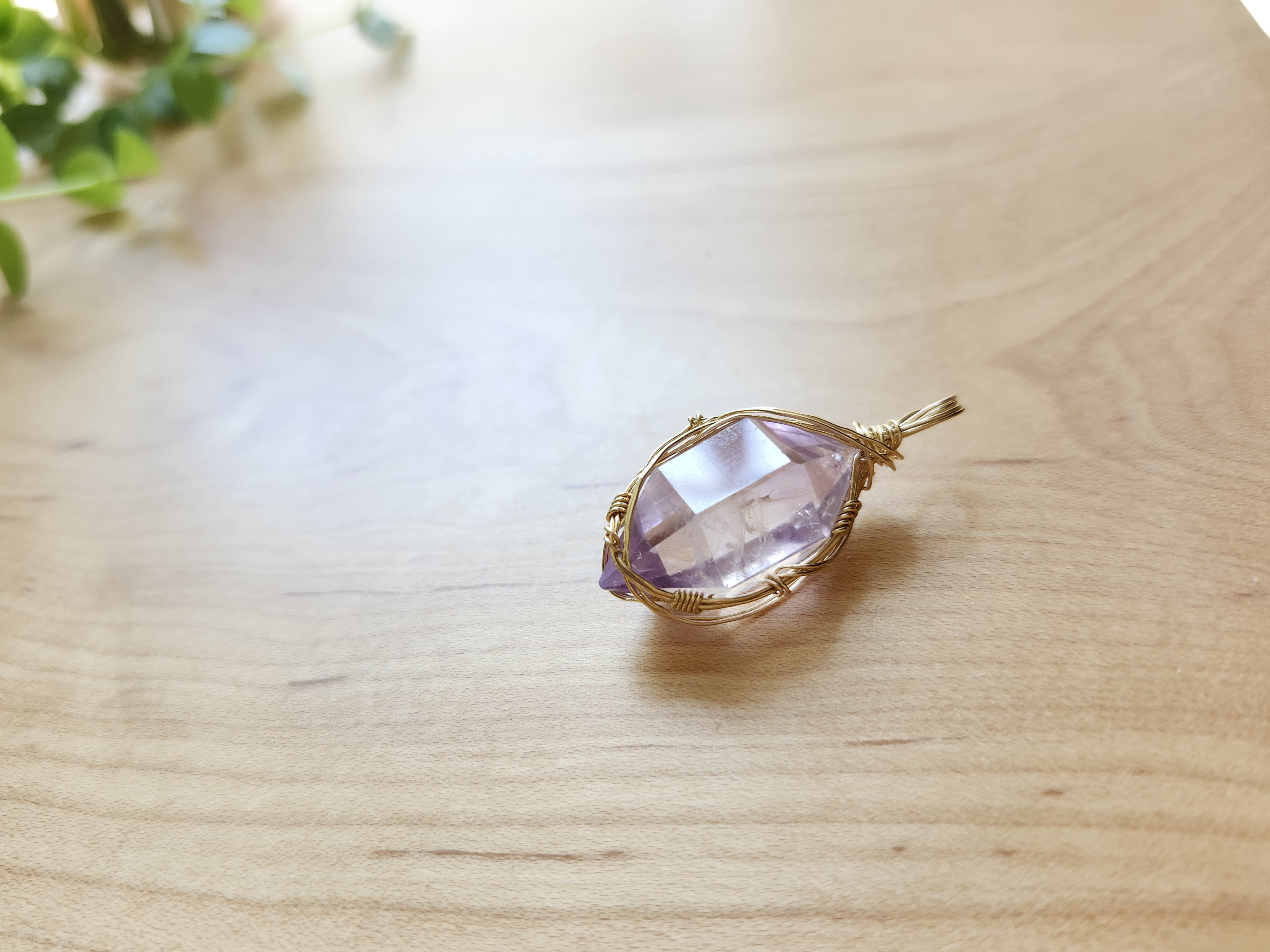 アメジストペンダントトップ　～深淵なる～