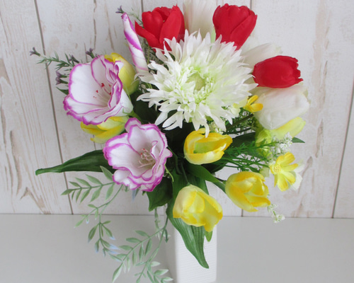 チューリップの仏花 m-1720 アートフラワー studio mari-2 通販