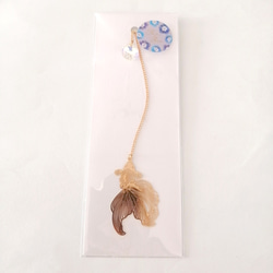 在庫限り【金魚とキラキラオーロラガラスのブックマーカー】　本のしおり　しおり　栞　ブックマーカー　ブックマーク　金魚 20枚目の画像