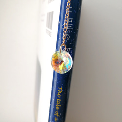 在庫限り【金魚とキラキラオーロラガラスのブックマーカー】　本のしおり　しおり　栞　ブックマーカー　ブックマーク　金魚 14枚目の画像