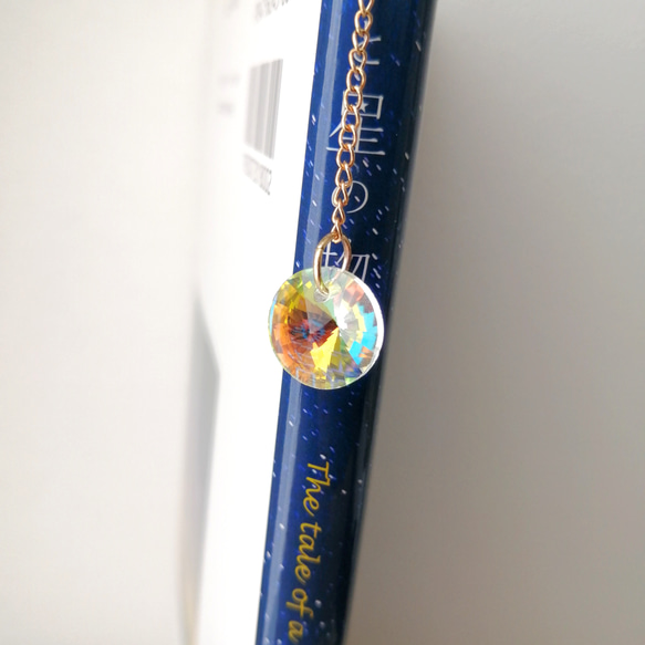 在庫限り【金魚とキラキラオーロラガラスのブックマーカー】　本のしおり　しおり　栞　ブックマーカー　ブックマーク　金魚 14枚目の画像