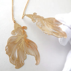 在庫限り【金魚とキラキラオーロラガラスのブックマーカー】　本のしおり　しおり　栞　ブックマーカー　ブックマーク　金魚 18枚目の画像