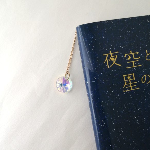 在庫限り【金魚とキラキラオーロラガラスのブックマーカー】　本のしおり　しおり　栞　ブックマーカー　ブックマーク　金魚 11枚目の画像