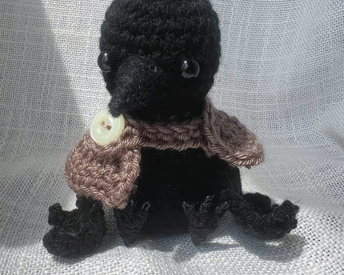 カラスさん あみぐるみ あみぐるみ 琴 通販 19313214｜Creema(クリーマ