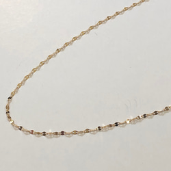 K18 50cm ペタルチェーンネックレス  18金　ゴールド 3枚目の画像